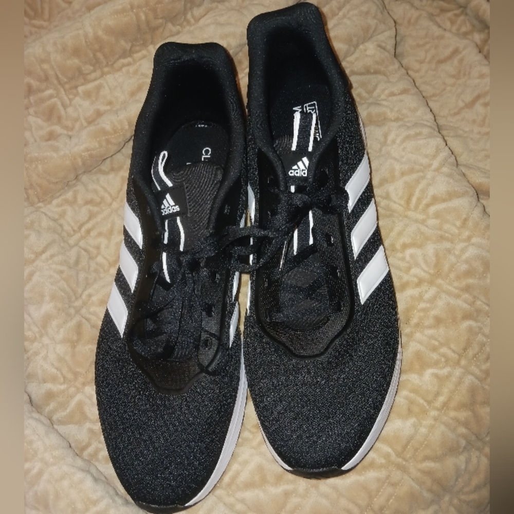 Adidas Black and White Sneakers - Picture 2 of 8